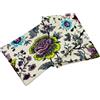 Ger3as Set di 2: strofinacci gourmet asciugamani da cucina lino/cotone asciugamani panni 47x70 cm mezza tela stonewashed jacquard o stampato (fiori)