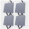 uyeoco Set di 4/2/1 Cuscino per sedia cucina in memory foam rimovibile spesso 3/5/8cm 25/28/30/35/40/45/50cm, cuscino antiscivolo, per sedie da pranzo,ufficio,Esterno,Giardino,Soggiorno(Color 9,4PCS_40X40X8C