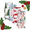 Jogoico Strofinacci Cucina Natalizi 4 Pezzi Canovacci Cucina 100% Cotone Asciugamani da Cucina 40 x 70cm Stracci Cucina Super Assorbenti Strofinacci Da Tè morbido Asciugamani da Bar- 4 Temi