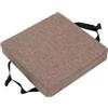 uyeoco Set di 4/2/1 Cuscino per sedia cucina in memory foam rimovibile spesso 3/5/8cm 25/28/30/35/40/45/50cm, cuscino antiscivolo, per sedie da pranzo,ufficio,Esterno,Giardino,Soggiorno(Color 11,1PC_45X45X8C