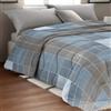 Home Tresor Trapunta Invernale Matrimoniale Piumone Caldo Super Soffice in Microfibra Copriletto per Stagioni Fredde Design Geometrico Prodotta in Italia Due Piazze Inverno Duck Friendly - 260*260 cm, Modulo