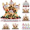 Amlion Ornamenti di Natale personalizzati di cervo 2023 Famiglia di 2, 3, 4, 5, 6, 7, 8 con nome ornamento di Natale di renna con testo, regali personalizzati di decorazione di Natal