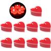 Cerioll 9 Pezzi Candele Cuore, Candele A Forma Di Cuore, Tealight Rosso Romantiche Per Matrimoni O Anniversari, Candle San Valentino, Decorazioni Per La Proposta, Matrimonio, Festa, Decorazione Per La Casa