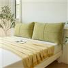 HNBCYRND Copri Testiera Letto Matrimoniale Singolo Imbottita, Cuscini da Lettura Copri Testata Copripiumino Rimovibile E Lavabile, Anti-collisione Addensato Grandi per Testata(60x48x10cm,Green)