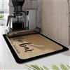Tolenre Tappetino per Caffè e Scolapiatti, Assorbente Lavello Cucina Ad Asciugatura Rapida per Stoviglie Tapis de Machine à Café 40 x 30cm (Caffè)