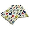 Ger3as Set di 2 strofinacci da cucina Gourmet, in lino/cotone, 47 x 70 cm, in misto lino, tessuto jacquard o stampato (piccolo pesce)