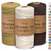 OurTop Corda Macramè 3mm Set, 3mm x 100m Filo Macrame Corda Macramè Filo Morbido Filato Macrame per Fai Da Te, Artigianato, Lavori a Maglia, Lavori Decorativi(Natura, Marrone Chiaro, Marrone)