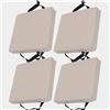 uyeoco Set di 4/2/1 Cuscino per sedia cucina in memory foam rimovibile spesso 3/5/8cm 25/28/30/35/40/45/50cm, cuscino antiscivolo, per sedie da pranzo,ufficio,Esterno,Giardino,Soggiorno(Color 5,4PCS_40X40X8C