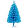 Fouriding 60cm Albero di Natale artificiale PVC Decorazione di Natale Christmas Tree, Blu Cielo