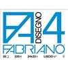 Fabriano Set da 3 05201597 Disegno 4, Liscio Riquadrato, 24 x 33 cm, 220 G/mq, 20 Fogli