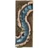 Holyart Tratto di fiume presepe 33x14 sughero e legno