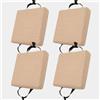 uyeoco Set di 4/2/1 Cuscino per sedia cucina in memory foam rimovibile spesso 3/5/8cm 25/28/30/35/40/45/50cm, cuscino antiscivolo, per sedie da pranzo,ufficio,Esterno,Giardino,Soggiorno(Color 4,4PCS_45X45X5C