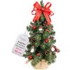 Creative Home Albero di Natale Artificiale Rosso | Albero di Natale Piccolo 40 cm | Decorazioni Natalizie per Tavolo Scrivania Alberi di Natale gia Addobbati | Alberelli Natalizi Interno ed Esterno