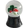 VIENNA SNOWGLOBE Palla da neve in vero vetro - quasi come la vera neve, motivo a quadrifoglio e funghi, 4 cm
