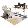 EYKWKB Tappetino Protettivo per Sedia da Ufficio, Tappeto Gaming Pavimento, 70 x 120 cm Tappeto per Sedia con Ruote, Gaming Tappeto Sedia, Tappetino Pavimenti per Parquet e Pavimenti Duri/Piastrelle