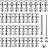 Rairsky 200 Pezzi Bottoni Automatici A Pressione Metallo, 15mm Bouton Pression, Snap Fastener Kit, Canvas Snap Button In Acciaio, Metallo Bottoni A Pressione Abbigliamento, per Borse, Jeans, Vestiti, Tessuto