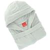 Gabel - Accappatoio adulto unisex in spugna di puro cotone idrofilo, tinta unita, peso spugna 380 gr/mq, ampie tasche, cintura e pratico cappuccio, anche come vestaglia.
