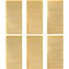 Shengxi Lettere Numeriche 6 Fogli, Piccole Lettere Autoadesive Decorative, Numeri Metallici per Candele Comunione Battesimo (Oro)