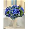 YalzoneMet - 3 pezzi di ortensie artificiali di grandi dimensioni, colore blu reale e viola, realistiche, 53 cm, tocco realistico, per decorazioni primaverili per la casa, feste, matrimoni