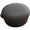 BEALIFE Contenitore Rotondo per Custodia in Spugna, Contenitore Portatile per Hotel da Viaggio, Bagno, Doccia, Contenitore con Coperchio