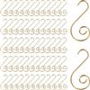 SAVITA 100 Pezzi Ganci per Sfere di Natale a S, Ganci di Ornamento di Natale con Scatola di Immagazzinaggio Piccoli Ganci Metallico per Appendere Ornamenti dell'Albero di Natale (Oro)