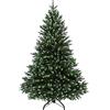 BB Sport Albero di Natale Lusso in PE/PVC 150 cm verde cupo - zucchero a velo Abete Natale Artificiale