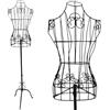 PrimoLiving - Manichino da sartoria in metallo, regolabile in altezza, colore nero, modello P-12901