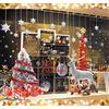 TBSCWYF Natale Vetrofanie Rimovibile Addobbi Grande Albero di Natale Bianco Alce Adesivi Natalizi Buon Natale Decorativi per Vetrine Negozi Casa Vetro Porta Ingresso Vetri Natale Adesivi Vetro