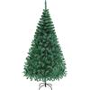 Yaheetech Albero di Natale 183 cm Artificiale con Supporto in Metallo Pieghevole Effetto Realistico Abete Verde Rami Folto Alto Decorazioni per Casa Negozio