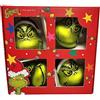 Divas World The Grinch Set di 4 palline di Natale da appendere all'albero di Natale