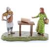 Moranduzzo Salumiere per Presepe da Cm 6 Scala 1:32 - MINI 6 - Statuina Indistruttibile, Stile '700, Rifinita a Mano, Scultore M. Landi, Made in Italy