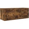 vidaXL Scarpiera a Muro Rovere Fumo 100x35x38cm in Legno Multistrato