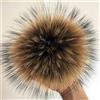 LegendTech 2 Pompon in Pelliccia di Volpe Naturale per Berretti Cappello Pompon in Pelliccia Fai da Te per Berretti Borse Accessori Sciarpa