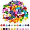 MIVAIUN 1.000 pz pompon creativi da 10 mm, pennelli artigianali rotondi multicolori per la produzione e il tempo libero