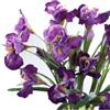 Rikyo 91.4 cm 3 pacchi di fiori artificiali in seta di iris con 9 teste, lunghi steli finti per fiori dall'aspetto reale, feste a casa e matrimoni, centrotavola per tavolo da pranzo (viola)