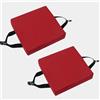 uyeoco Set di 4/2/1 Cuscino per sedia cucina in memory foam rimovibile spesso 3/5/8cm 25/28/30/35/40/45/50cm, cuscino antiscivolo, per sedie da pranzo,ufficio,Esterno,Giardino,Soggiorno(Color 8,2PCS_40X40X5C