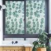 JOLIHOME Pellicola per Finestre con Privacy Adesivo per Vetri Colorati Pellicola Vinilica Smerigliata Senza Adesivo Pellicola Colorata ad Aderenza Statica Rotoli per Ufficio Foglie Rotonde 44,5x200cm
