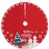 Bigqin Gonna Albero di Natale-48inch/120 cm Tappeto Copertura della Base Albero Natale per Decorazione di Festa di Natale（Stile 2）