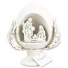 Giardini di Marzo Lupia PUMO salentino Anticato con NATIVITA' Sacra Famiglia Decorazione in Ceramica tipica pugliese Altezza 18 cm