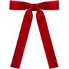 CWOQOCW 36 confezioni di fiocchi di Natale in velluto per albero, decorazioni in nastro di velluto con nodi dorati per ghirlande festive e decorazioni eleganti (rosso)