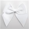 Italian Options Fiocchi grandi in grosgrain autoadesivi, confezione da 6 pezzi, larghezza fiocco 10 cm, bianco