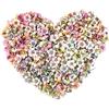 KAIAIWLUO Fiori Finti Artificiali,100 pezzi Capolini Artificiali Margherita Piccola Seta Multicolore Fiori Teste per la Casa Matrimonio Ghirlanda Scrapbooking Accessori Artigianali 2 cm