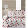Byour3 - Copridivano Natalizio 1 2 3 4 Posti Granfoulard Cotone Misto Natale Telo Salvadivano Teli Arredo Foulard Copritutto Divani Ad Angolo Con Penisola destra sinistra (Palline Rosse 1 posto)