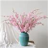NatureMan 4 rami di fiori di ciliegio artificiali, altezza 109,2 cm, in finta seta, per casa, matrimonio, centrotavola, vaso, decorazione fai da te (rosa scuro)