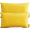 Miecoae Coppia di Federe Cotone, Set di 2 Tessuti per Cuscino Letto, Chiusura a Busta, Tinta Unita, Misura Standard 50x70 60x80 CM Copricuscino Divano(O3,80x60cm Set of 2)