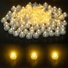 DODUOS 50 Pezzi Mini LED Palloncini Luci,Rotondo Lampada a Palloncino, Caldo Lampada a Palloncino,Luci a LED per Palloncini per Compleanno Matrimonio Decorazione Natalizia,Mini Led Lanterne di Carta