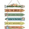 dinghaole Garden Rules - Targa da parete in legno, con uccelli floreali con rilassante, regalo unico per giardinieri, regali per il giardinaggio per gli amanti delle piante, regali di inaugurazione