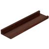 Monbaer Mensola sospesa in legno, montaggio a parete, per quadri, decorazione per la casa, per soggiorno, camera da letto, bagno, ufficio, cucina (noce scuro, 12 x 60 cm)