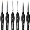 Golden Maple 6 Pennelli Extra Fini per Dettagli in Acrilico | Il Set Perfetto per Modellismo, Pittura con i Numeri Piccoli