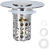 Alyxen 1 Pezzi Tappo Lavandino Bagno,Tappo di Scarico 26-40mm, Tappo Filtro Con Filtro Anti-Intasamento,Tappi Bidet Universale Pop Up,per Lavello da Appoggio,Vasca da Bagno,Cucina,Lavabo